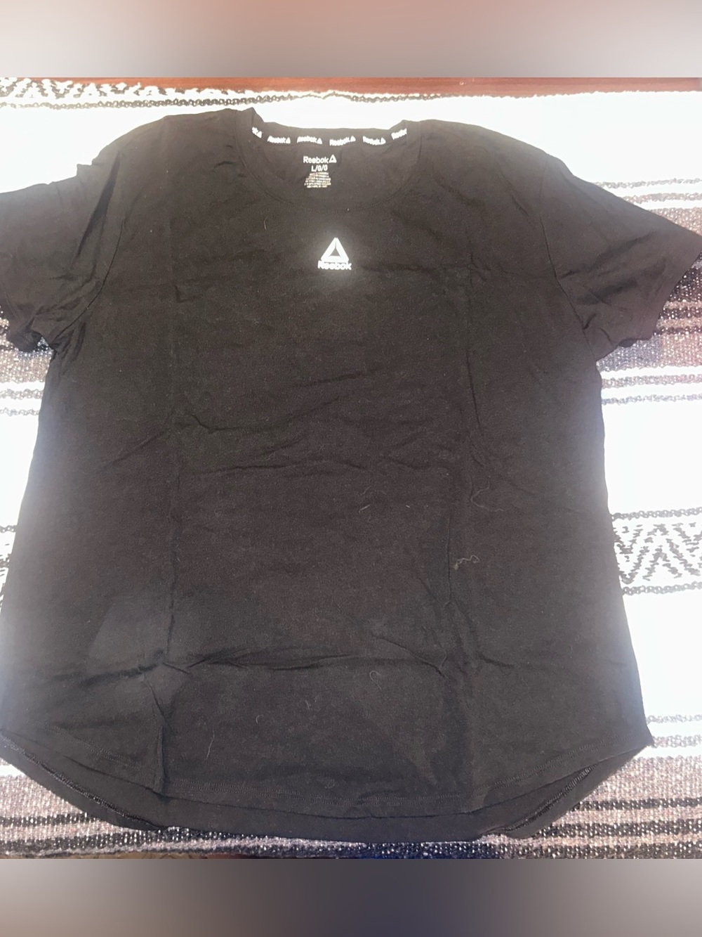 Reebok Men’s Black Short Sleeve Logo Tee